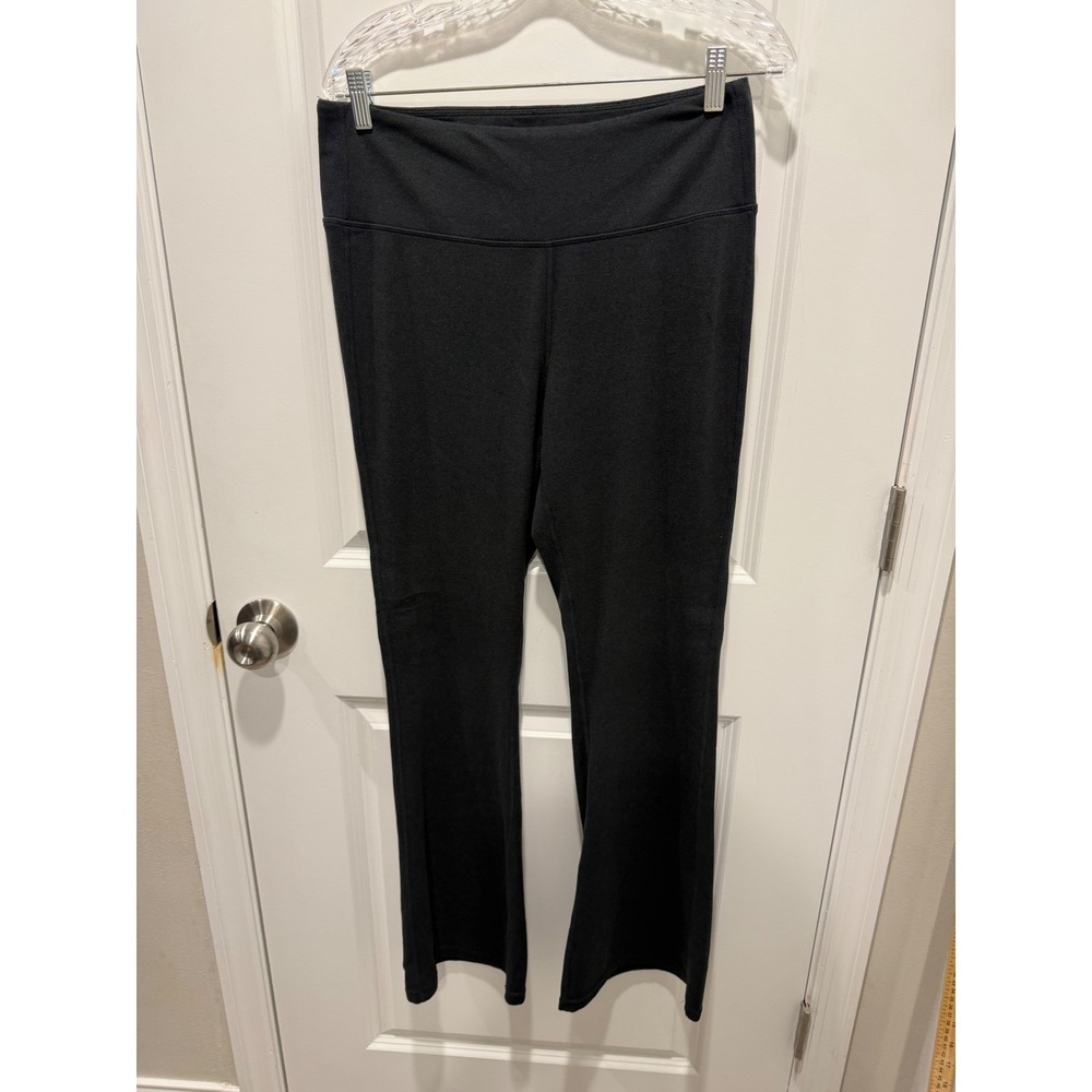 Chrome Riot Womens Yoga Pants Flare Leg High Waisted Black XL